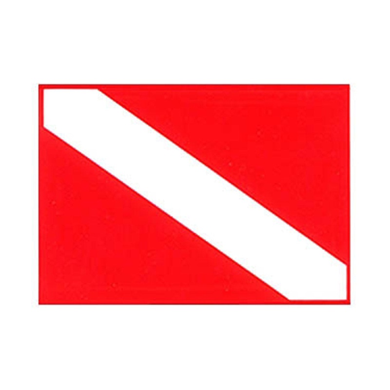 A Required Accessory for ALL Scuba Divers THE DIVE FLAG STICKER 2" x 3"