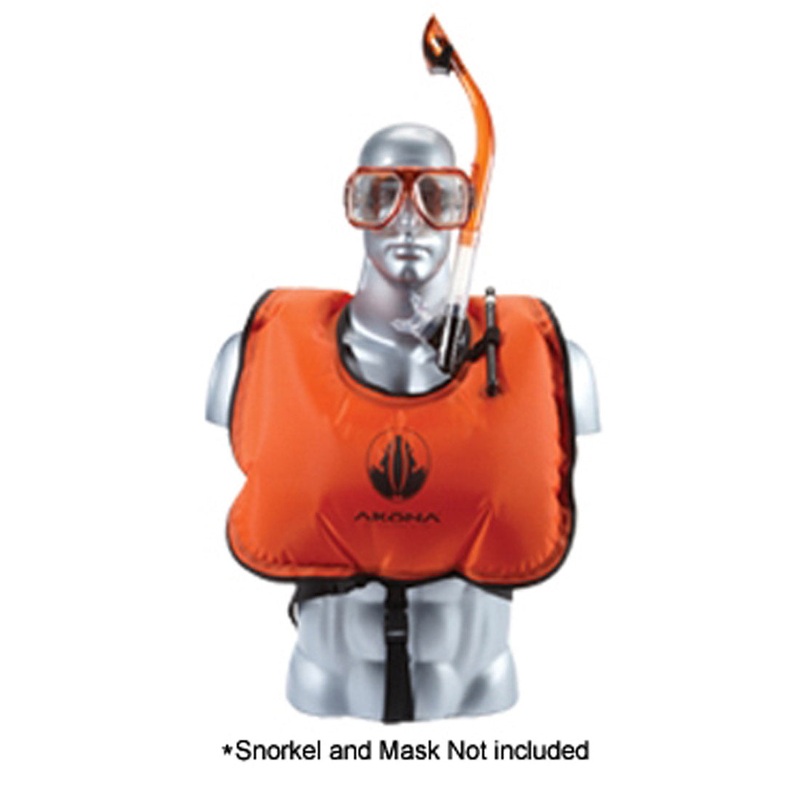 Akona Kids/Childs Snorkel Snorkeling Adjustable Inflatable Vest Jr.