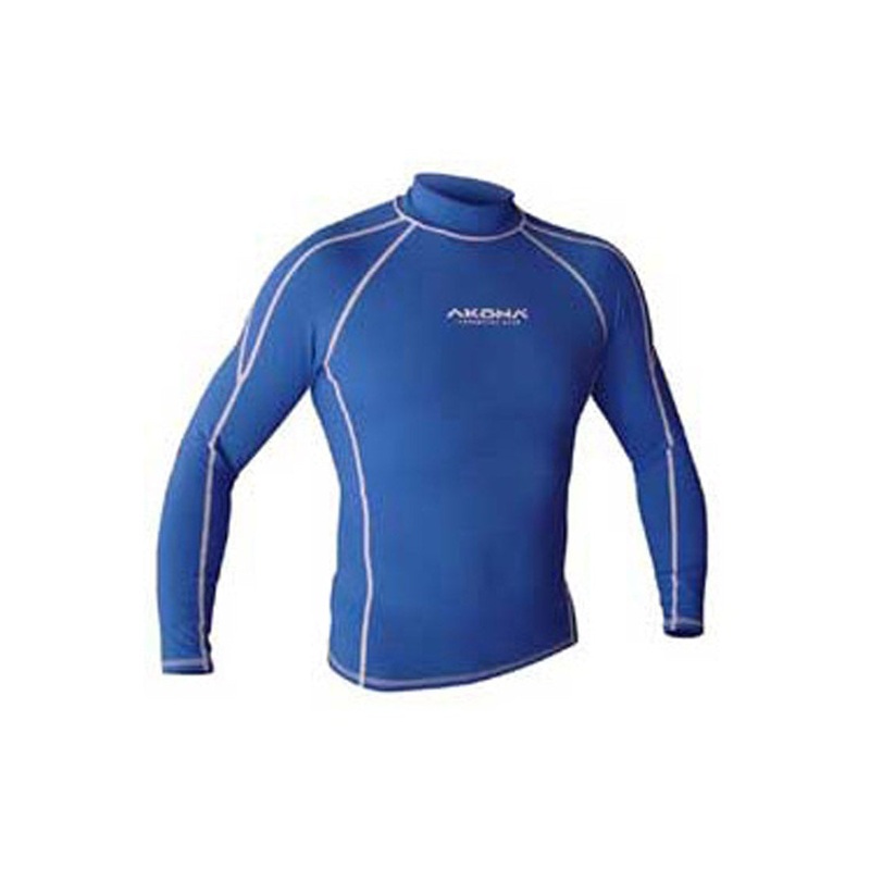Akona Mens Long Sleeve Rash Guard for Diving, Surfing, Snorkeling, Water Sports