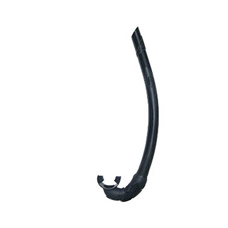 All Black Silicone Freediving Low Volume Streamlined Snorkel