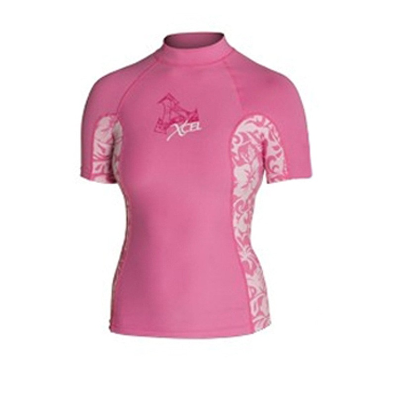 XCEL Womens Short Sleeve Heavy Weight Rash Guard SPF 50+