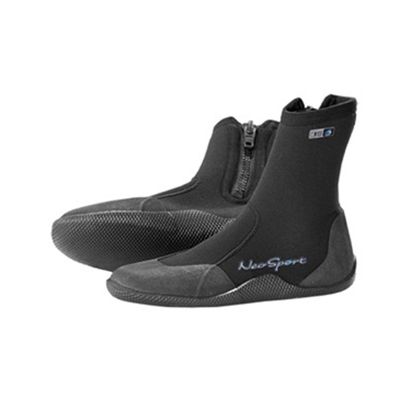5mm Zippered NeoSport Scuba Diving Booties with Zipper