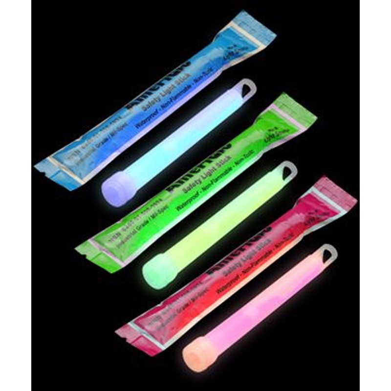 Ameriglo 6" 12-hour Glow Stick Emergency Light Sticks Waterproof Safe Non-toxic