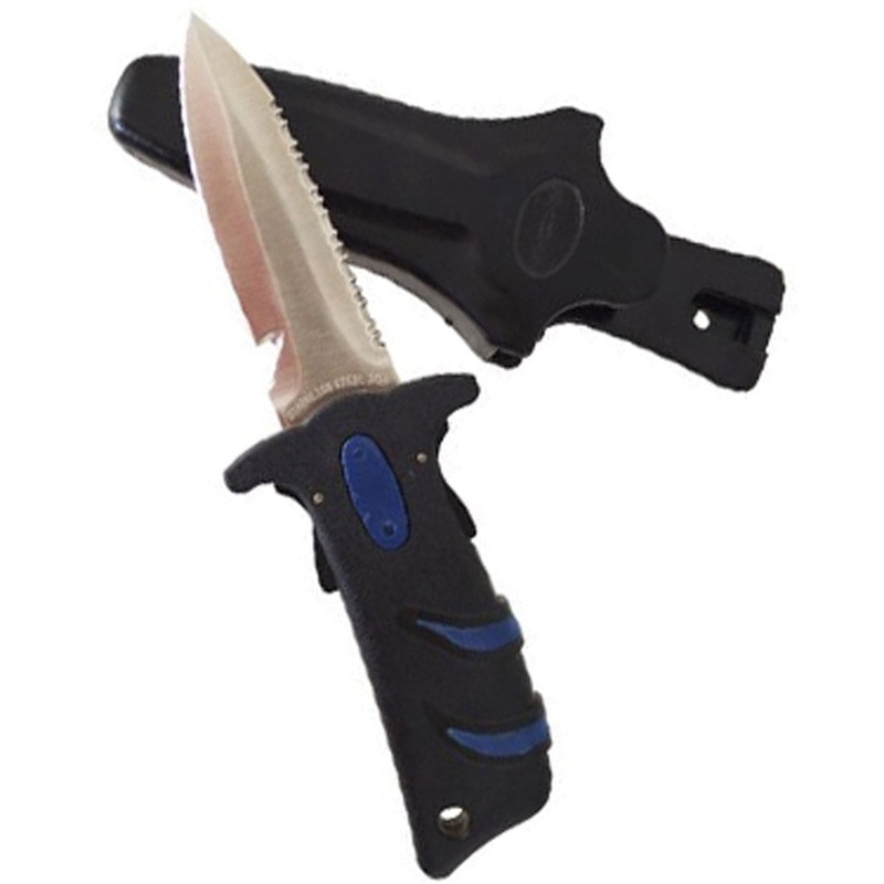 Akona Edge Scuba BC Mountable Knife with Sheath and Hose Retainer