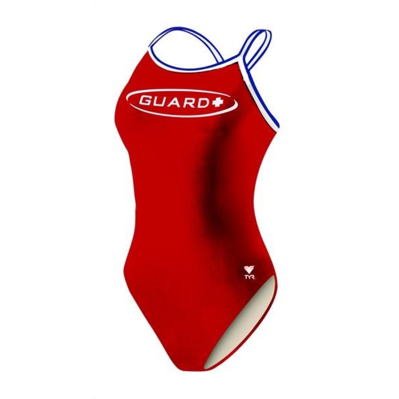 TYR Female Lifeguard Dimaxback in Red