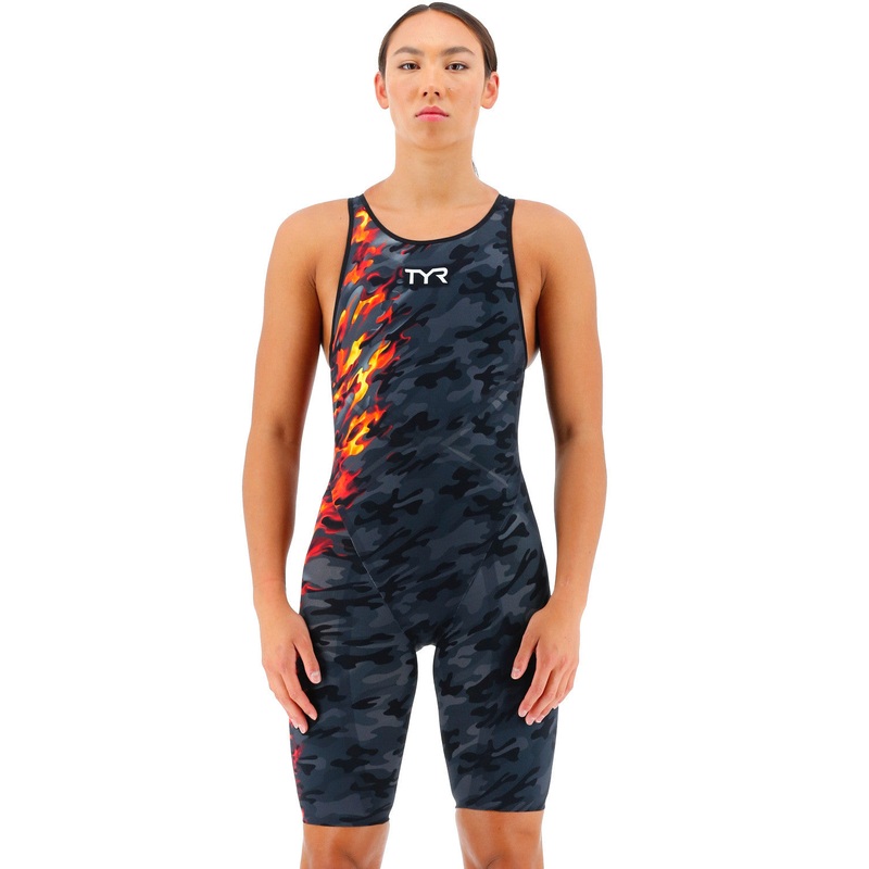 TYR Women's Venzo Camo Open Back Tech Suit