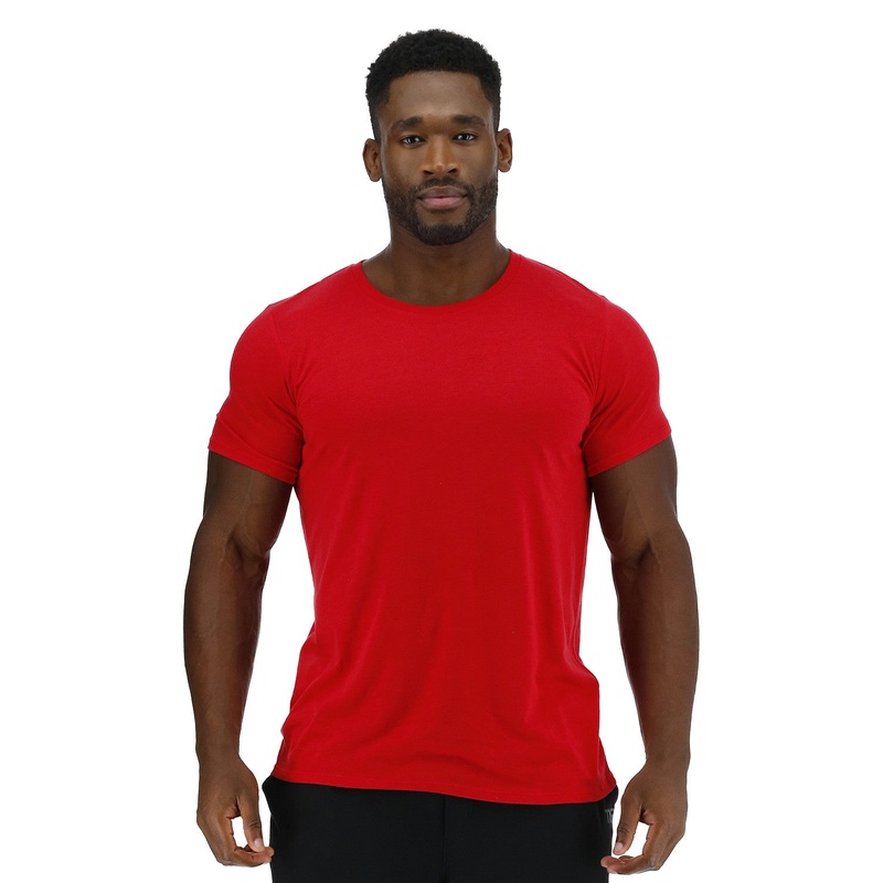 TYR Red Triblend Team T-Shirt with Logos - CRA Swim Team