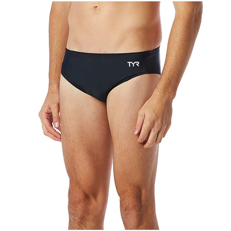 TYR Solid Durafast Elite Racer in Black WITH CRA LOGO - CRA Swim Team