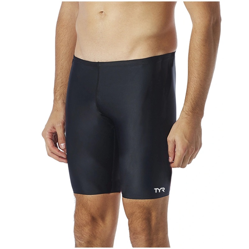 TYR Solid Durafast Jammer in Black WITH CRA LOGO - CRA Swim Team