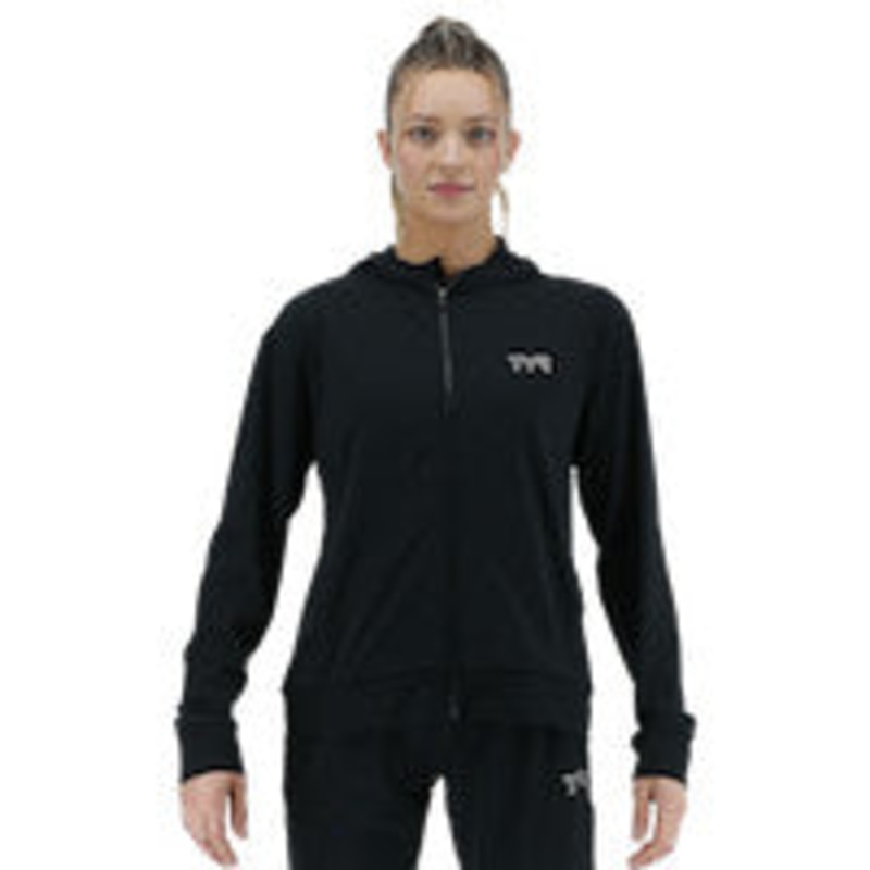 *AVAILABLE IN THE FALL* TYR Women's Tech Full Zip Hoodie in Black with Team Logo and Personalization - YMCA of Greater Boston Sea Dragons