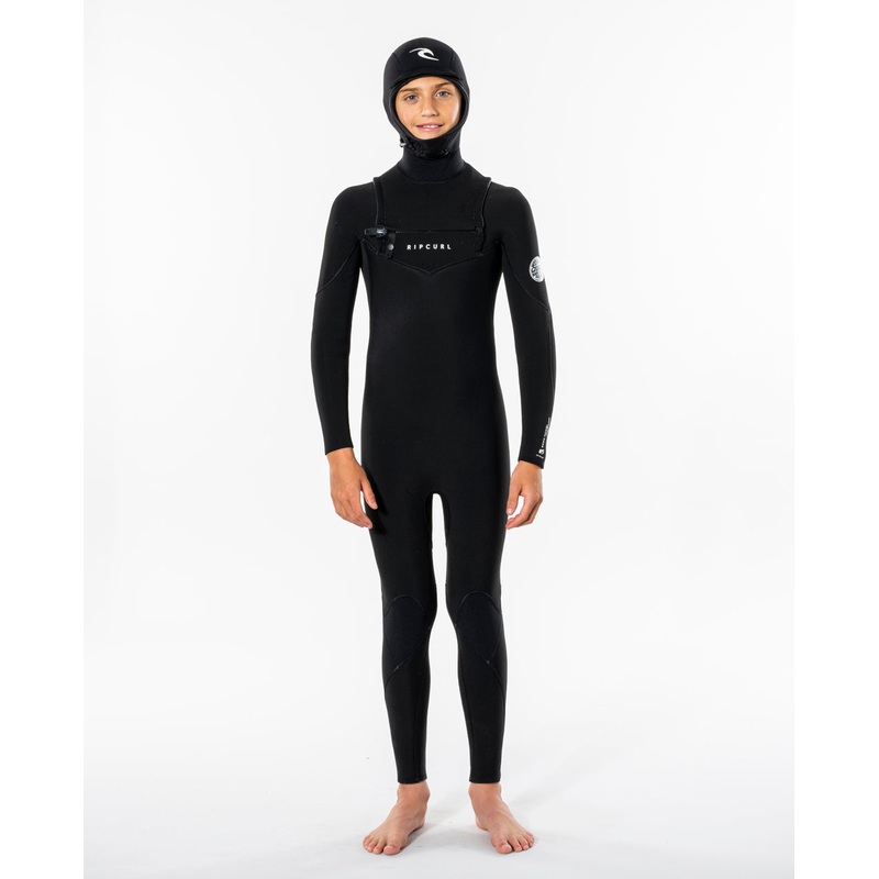 Rip Curl Kids Dawn Patrol 5/4mm Hooded Chest Zip Wetsuit