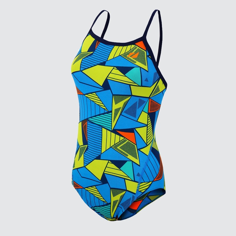 Zone3 Strap Back Girls Swim Suit
