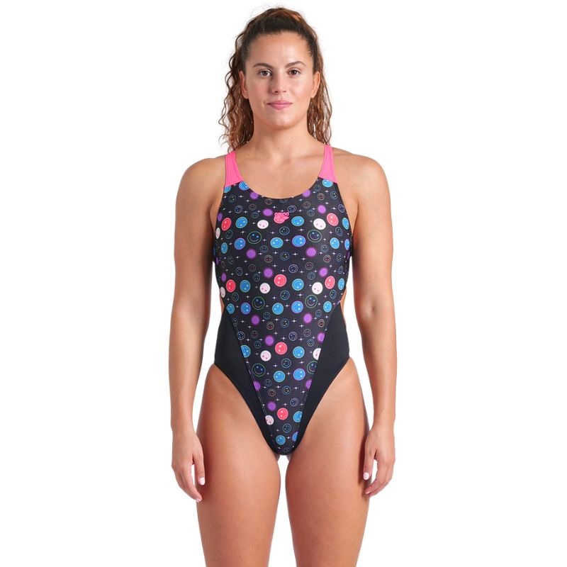 Arena - Contour Swim Tech Multi Back Ladies Swimsuit - Black/Multi
