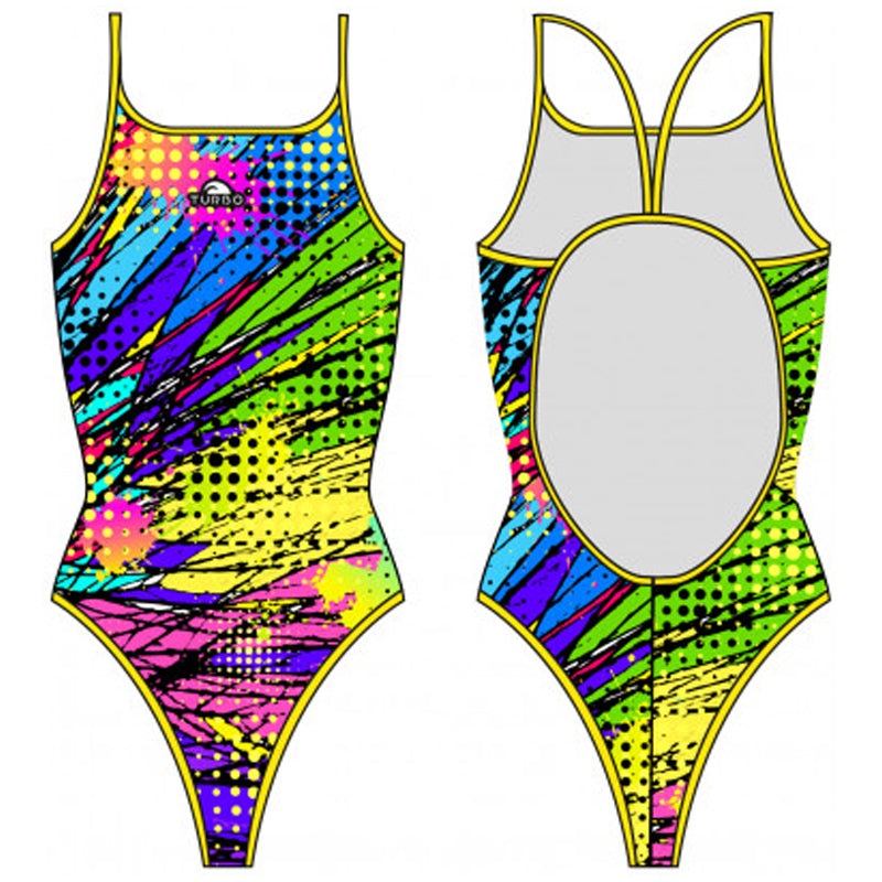 Turbo - Kriptonite - Ladies Pro-Racer Swimsuit (Yellow)