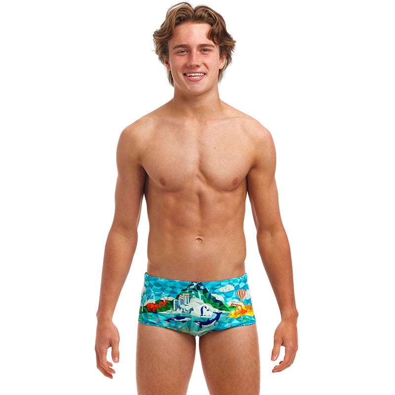 Funky Trunks - Wildermess - Boys Eco Sidewinder Trunks