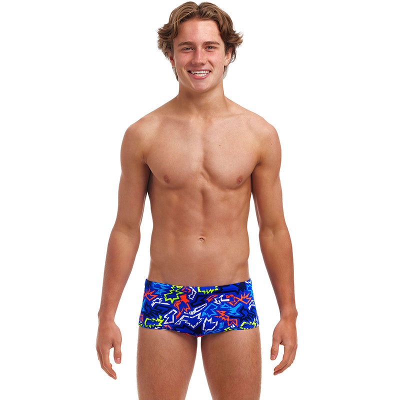 Funky Trunks - Broken Hearts - Boys Eco Sidewinder Trunks