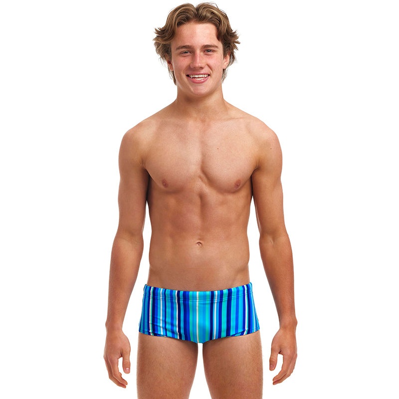 Funky Trunks - Lane Lines - Boys Eco Sidewinder Trunks