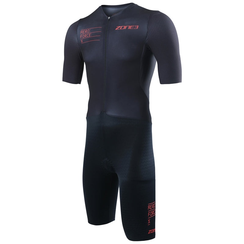 Zone3 - Men's Aeroforce-X II Short Sleeve Trisuit - Black