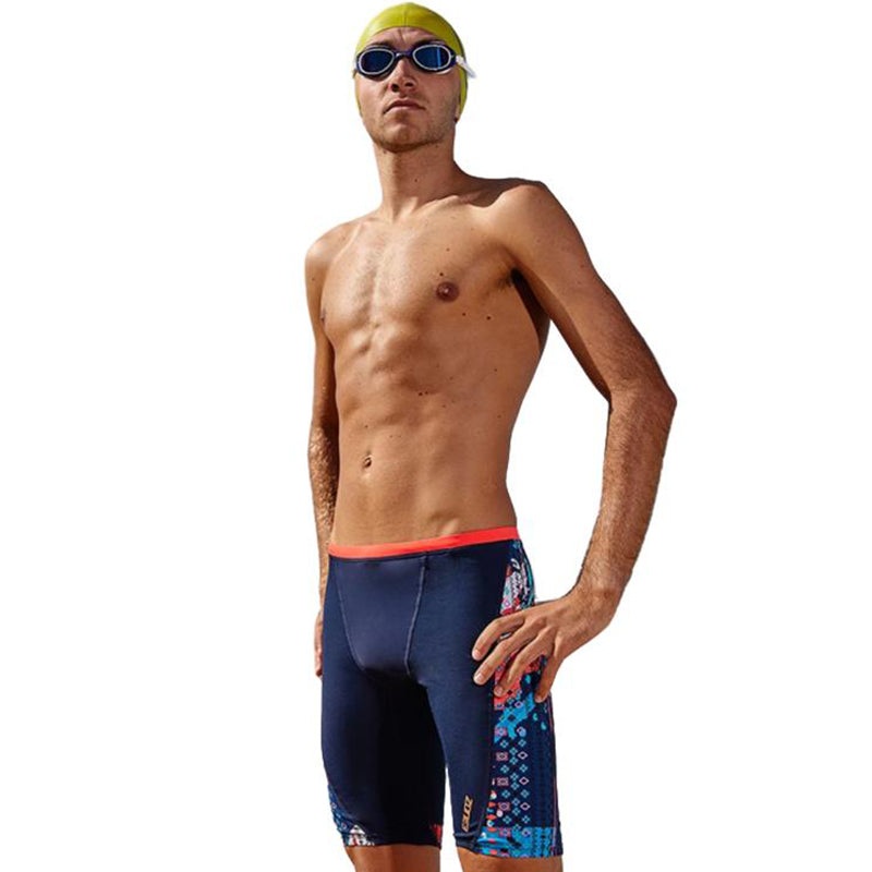 Zone3 - Aztec 2.0 Mens Jammers (Black/Red/Blue)