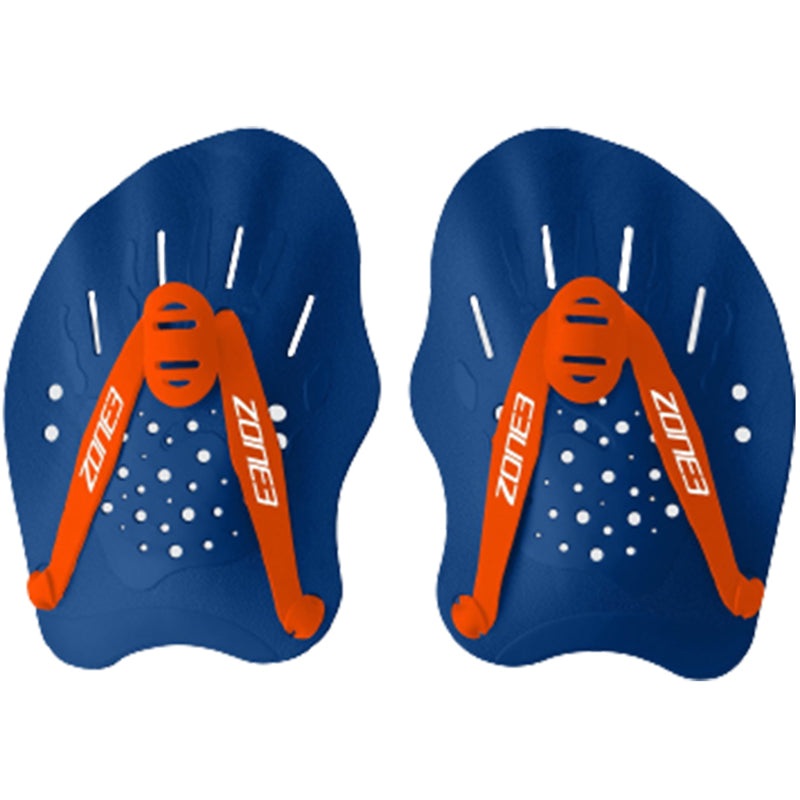 Zone3 - Ergo Swim Training Hand Paddles - Blue/Orange