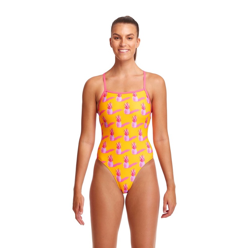 STRAPPED IN ONE PIECE PINEAPPLE PUNCH FUNKITA
