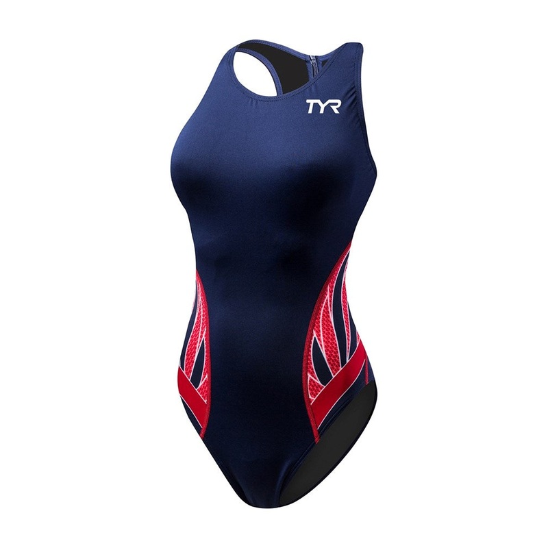 WOMENS PHOENIX SPLICE DESTROYER WATERPOLO NAVY/RED TYR