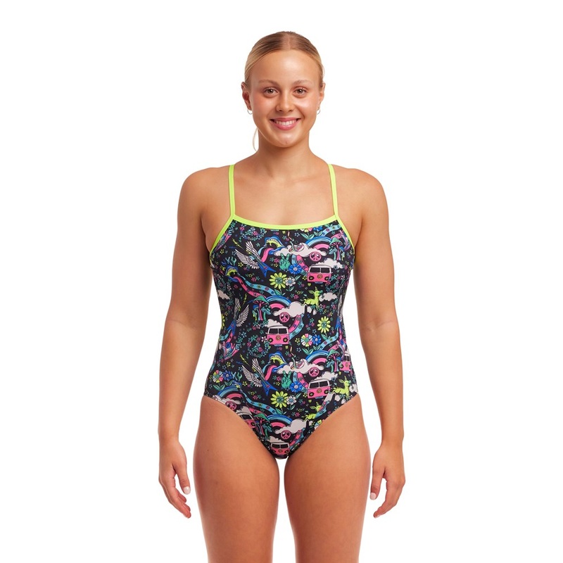 LADIES HIPPY DIPPY SINGLE STRAP ONE PIECE