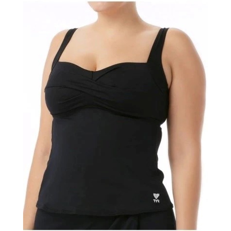 TWISTED BRA TANKINI BLACK TYR
