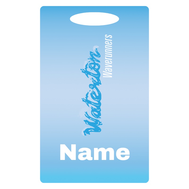 Aluminum Bag Tag (Customized) - Waterton