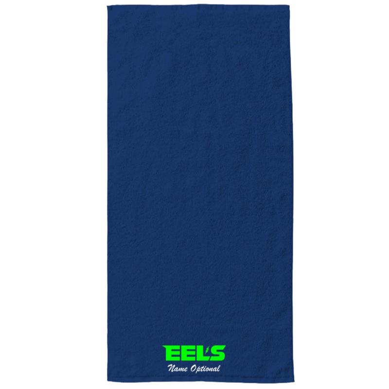 34" x 70" Velour Towel (Customized) - Evergreen Eels