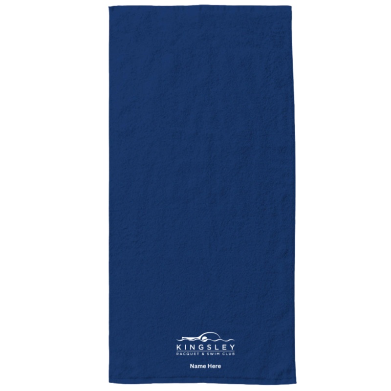 34" x 70" Velour Towel (Customized) - Kingsley