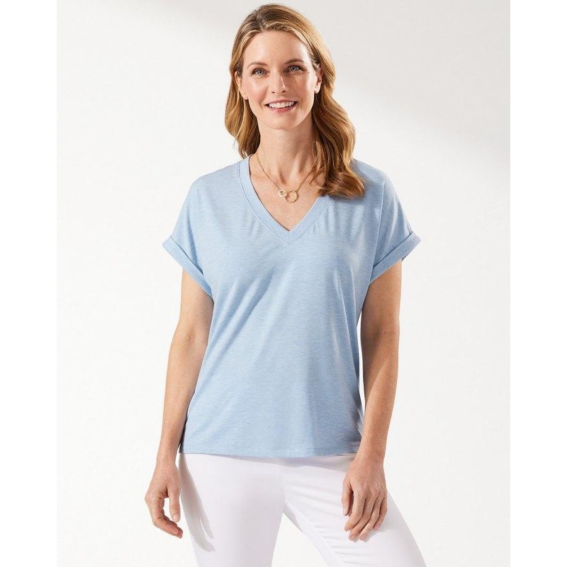 TOMMY BAHAMA KAUAI JERSEY VNECK TEE