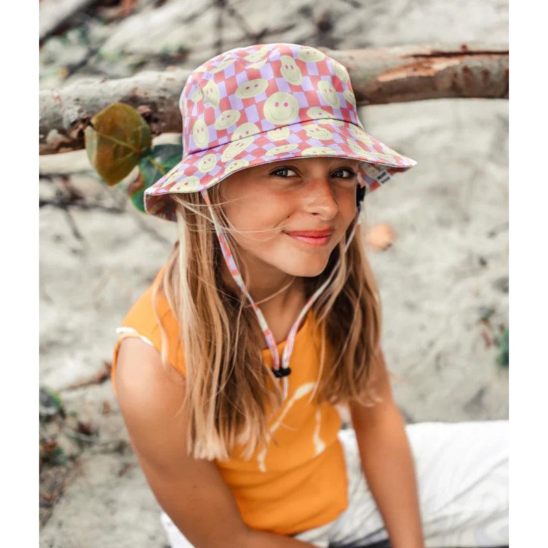 HEADSTER SMILEY BUCKET HAT