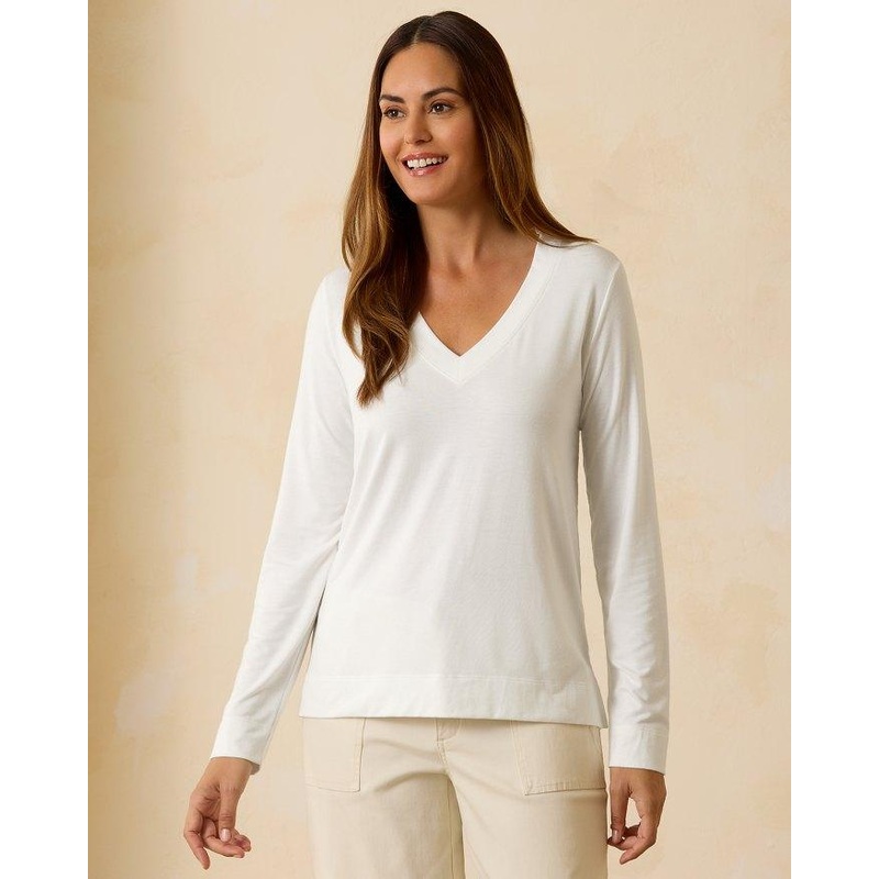 TOMMY BAHAMA KAUAI LS JERSEY V-NECK