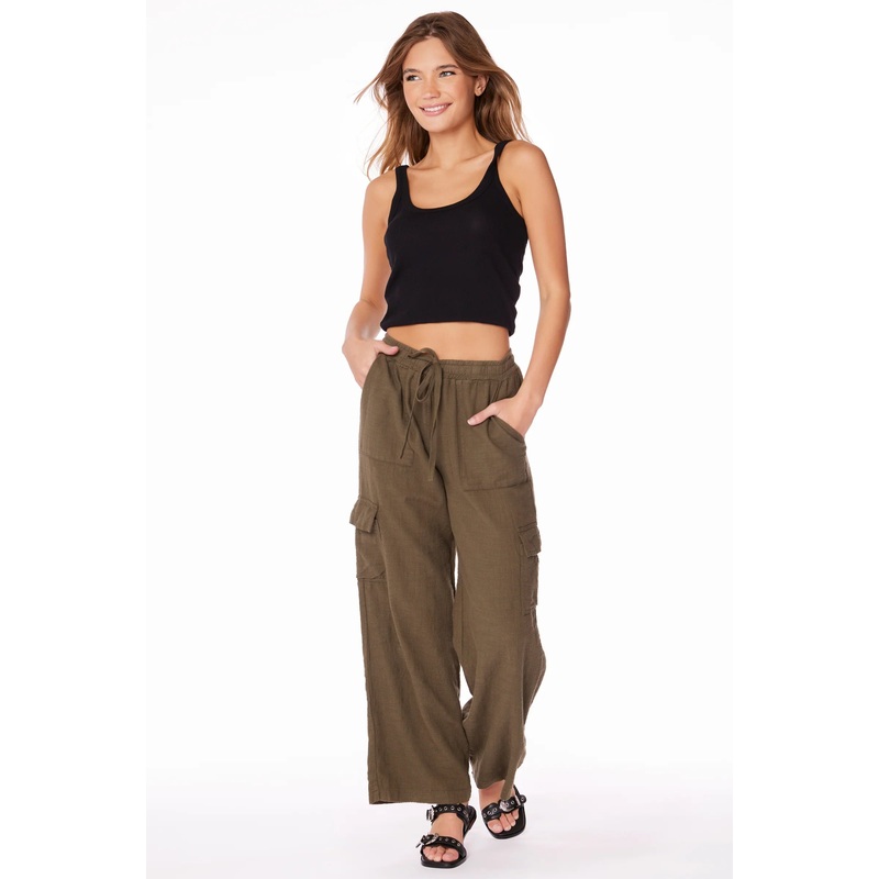 BOBI WIDE LEG CARGO PANT