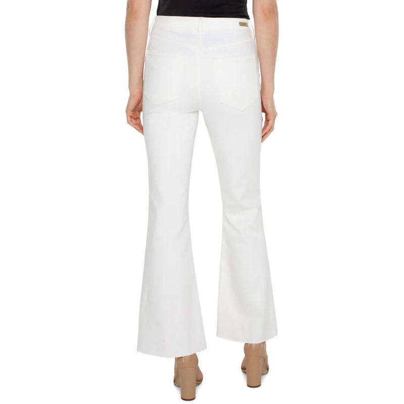 LIVERPOOL HANNAH FLARE HIGH RISE SPLIT HEM