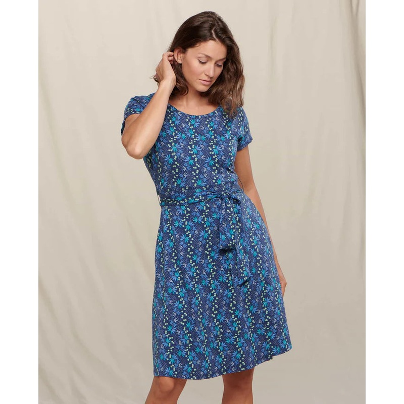 TOAD&CO CUE WRAP SHORT SLEEVE DRESS