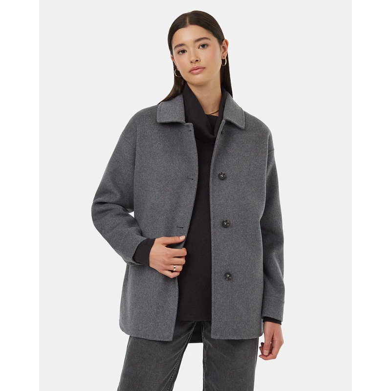 10TREE WOOL BUTTON FRONT COAT