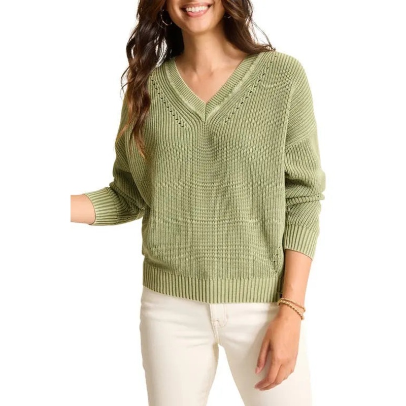 TOMMY BAHAMA INDIGO PALMS VNECK SWEATER