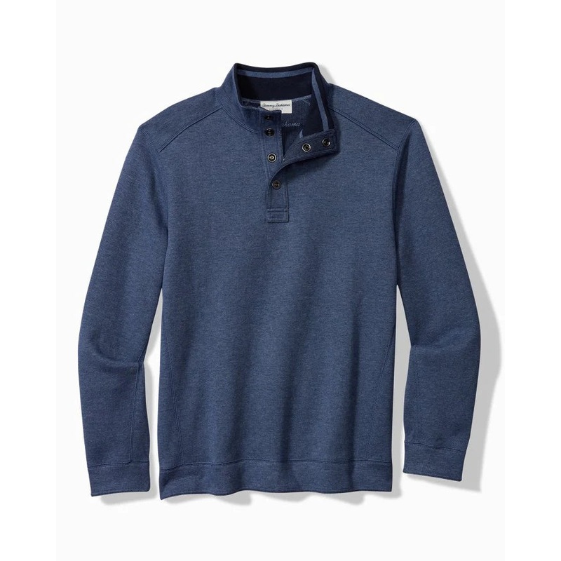 TOMMY BAHAMA NEW FLIP COAST SNAP MOCK
