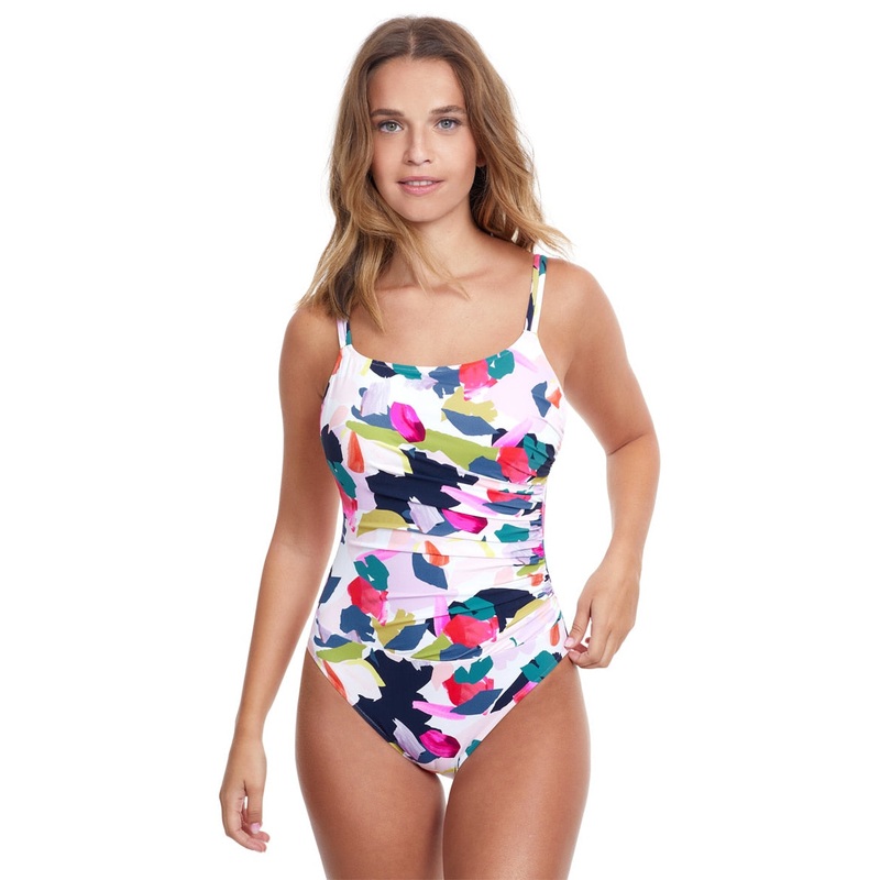 Profile by Gottex Women's Canvas Scoop Neck Once Piece Swimsuit (D Cup)