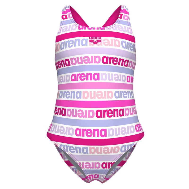 Arena Girls' Logo Friends Pro Back One Piece Swimsuit (Toddler, Little Kid)