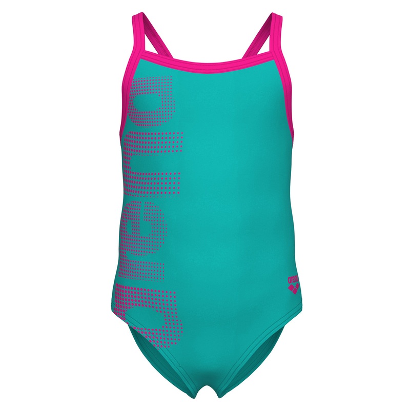 Arena Girls' Logo One Piece Swimsuit (Toddler, Little Kid)