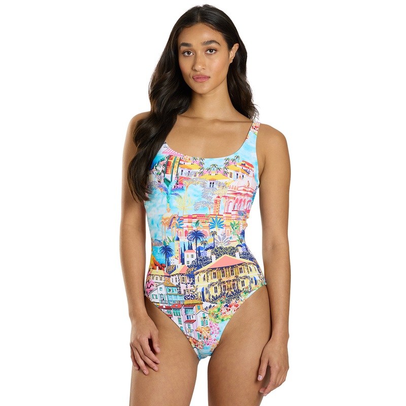 Johnny Was Women's Cannes Tank One Piece Swimsuit
