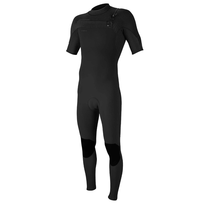 O'Neill Men's Hyperfreak 2MM Chest Zip Short Sleeve Fullsuit Blk/Blk