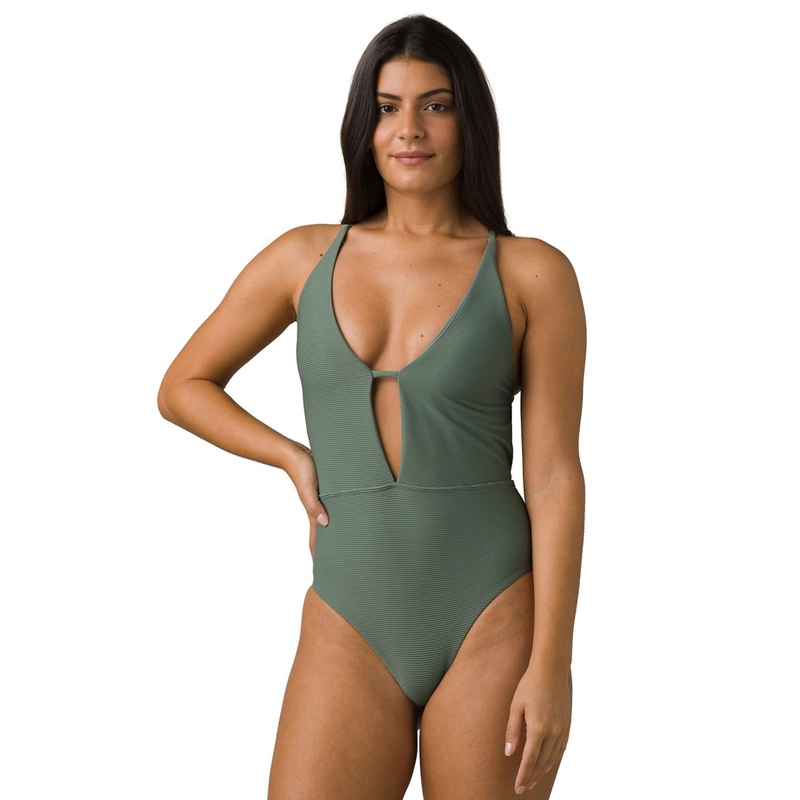prAna La Plata Ottoman Ribbed One Piece Swimsuit