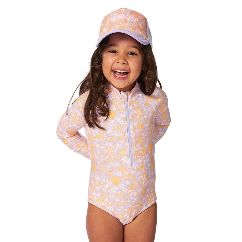 Rip Curl Girls' Rainbow Tide Long Sleeve Surfsuit (Toddler, Little Kid)