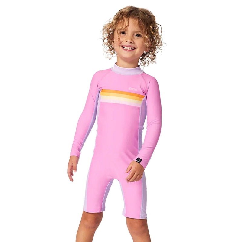 Rip Curl Girls' Rainbow Tide UPF 50+ Long Sleeve Springsuit (Toddler, Little Kid)