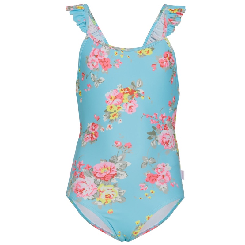 Seafolly Girls' Paradise Garden Ruffle Strap One Piece Swimsuit (Big Kid)