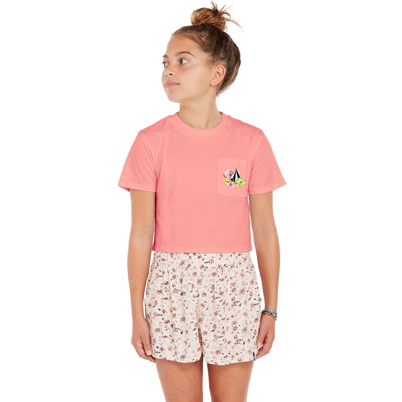 Volcom Girls' Pocket Dial Tee (Little Kid, Big Kid)